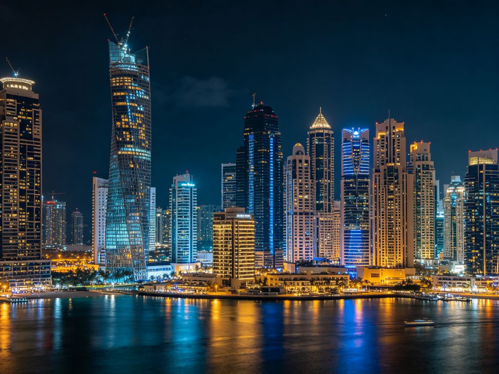 马累城市夜景